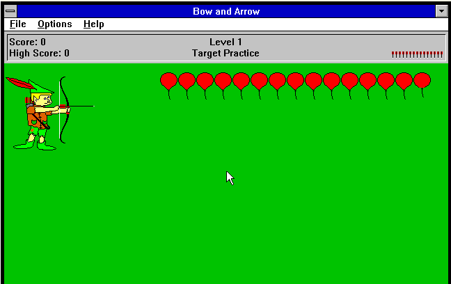 Bow and Arrow game